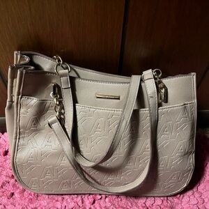 Ann Klein Beige Fall Handbag